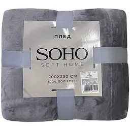 Плед Soho Soft Home 200x230 см Plush Silver (A120156)