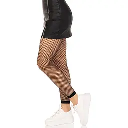 Панчохи Leg Avenue Industrial Net footless tights Black One Size - мініатюра 3