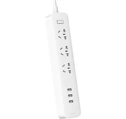 Подовжувач XiaomiXiaomi Power Strip 27W QC3.0 (3 розетки + 3 USB) 1.8 m White (MJCXB02QM) (NRB4049CN) - мініатюра 4