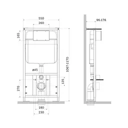 Інсталяція для унітазу Am.Pm Fit I012705 - мініатюра 3