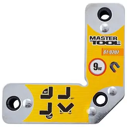 Магнітний фіксатор тримач для зварювання Mastertool 9 кг кутовий