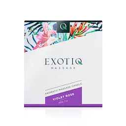 Масажна свічка Exotiq Massage Candle Violet Rose 200 г - мініатюра 3