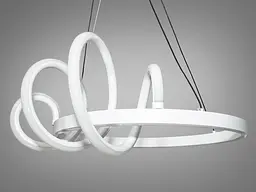 Стельова люстра LED Diasha 2361-50WH Модна, 40W, білий, регульована висота, для коридору, кухні, офісу - мініатюра 3
