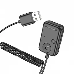 Автомобільний FM модулятор трансмітер з Bluetooth в машину V5.3 Borofone BC49 June USB - мініатюра 5