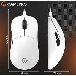 Ігрова миша GamePro GM-690 White PixArt 3327 USB 10000 DPI - мініатюра 7