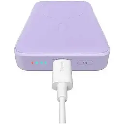 Портативний зарядний пристрій Baseus Magnetic Mini OS 20W 10000 mAh (PPCX110105) фіолетовий - мініатюра 7