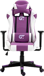 Геймерське дитяче крісло GT Racer біле з фіолетовим (X-5934-B Kids White/Violet) - мініатюра 3