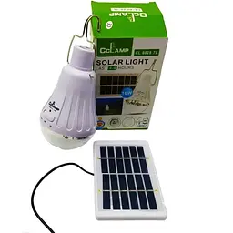Ліхтар акумуляторна лампа CcLamp CL502 LED сонячна панель 2 режими роботи - мініатюра 2
