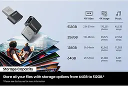 Накопичувач 512GB USB 3.1 Type-A Fit Plus Samsung teh0025094 - мініатюра 4