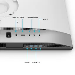 Монітор BenQ TFT 27` PD2730S, IPS, 5K, HDMI, DP, USB-C, USB-hub, HAS, Pivot, кол., білий - мініатюра 3