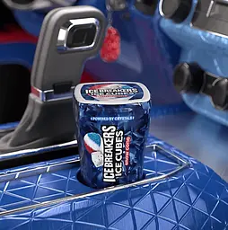 Жувальна гумка Ice Breakers Ice Cubes Snow Cone Flavored Sugar Free 92г - мініатюра 5