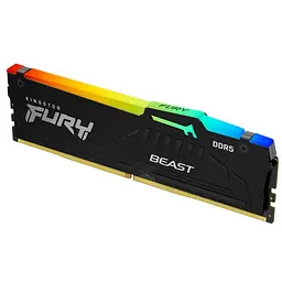 Модуль пам'яті для комп'ютера DDR5 16GB 5600 MHz FURY Beast RGB Kingston Fury (ex.HyperX) (KF556C40BBA-16) - мініатюра 2