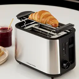 Тостер Heaton, чорний+нерж Russell Hobbs teh0025675 - мініатюра 9