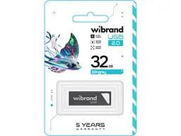 Флешка Wibrand 32 GB Stingray Grey USB 2.0 (WI2.0/ST32U5G) - мініатюра 2