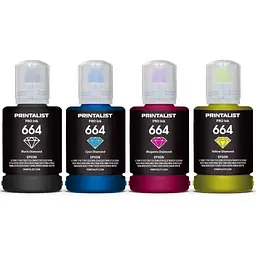 Чорнило Printalist Epson L110/L210/L300 4х140г B/C/M/Y (PL664SET4)