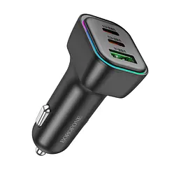 Автомобільний зарядний пристрій BOROFONE BZ28C Trophie PD60W(2C1A) car charger чорний - мініатюра 3