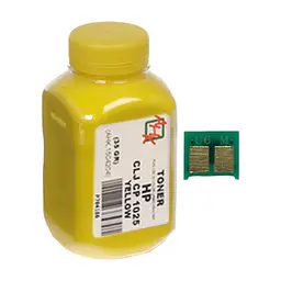 Тонер HP CLJ CP1025 35г Yellow +chip AHK (1500128)