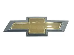 Емблема Chevrolet Золота+Хром 150×50мм (на скотчі та 2 направляючих)