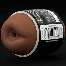 Подвійний мастурбатор Lovetoy Slider Double-Ended Vagina and Anus (коричневий) - мініатюра 4