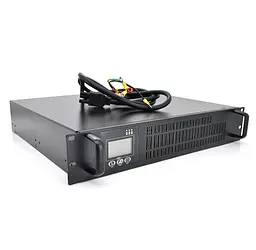 UPS ИБП с правильной синусоидой ONLINE Ritar RT1KLLCD RACK 1000VA (900Вт), заряд 5A, под внешний АКБ 36V