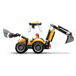 Конструктор LEGO City Жовтий екскаватор-навантажувач (60480) - мініатюра 4