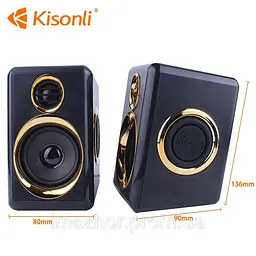 Колонки комп'ютерні Kisonli T-005 - мініатюра 3