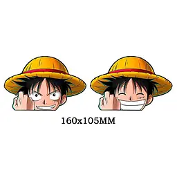 Голографічна наклейка Ван Піс Луффі One Piece Luffy