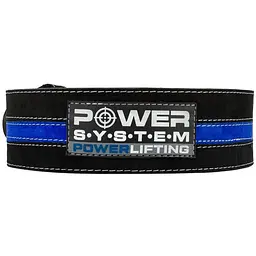 Пояс для важкої атлетики Power System PS-3800 PowerLifting Black/Blue L - мініатюра 2