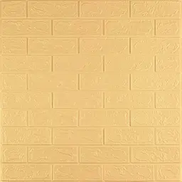 3D панель самоклеюча цегла Жовто-пісочна 700х770х3мм (009-3) SW-00000229