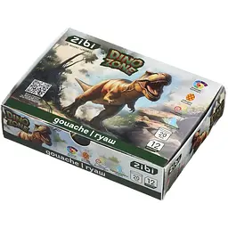 Гуаш ZiBi Dino 12 кольорів х 20 мл (ZB.6630)