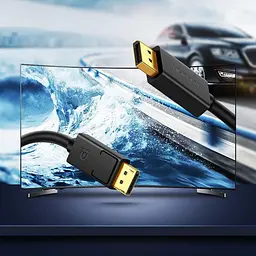 Кабель DisplayPort M-M V1.2 Cable 4K@60Hz; 2K@144Hz 5m DP102 черный UGREEN - миниатюра 6