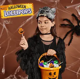 Льодяники на паличці Amos Halloween Candy Lollipop 180г - мініатюра 7