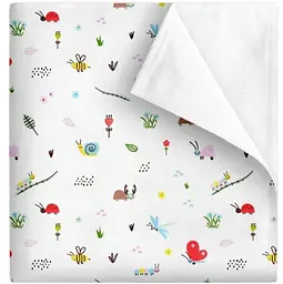 Багаторазова непромокаюча пелюшка Cosas Bees 100х140 см різнобарвна (Diaper_BeesRed_100x140)