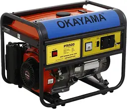 Генератор бензиновий OKAYAMA PT6500 5.5 кВт 1-фазний Ручний запуск - мініатюра 5
