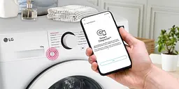 Пральна машина LG фронтальна, 10кг, 1400, A, 57см, дисплей, пара, інвертор, білий - мініатюра 3