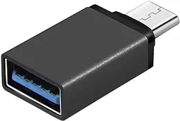 Переходник Type-C --> USB 3.1 (OTG) OEM, черный
