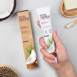 Зубна паста Ecodent Organic проти нальоту з Кокосовим Олієм, 75 мл - мініатюра 2