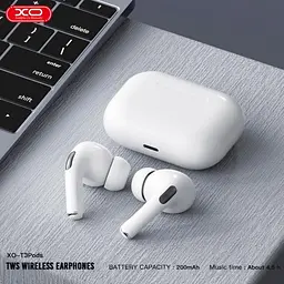Навушники бездротові XO T3 Pods bluetooth headset білі - мініатюра 2