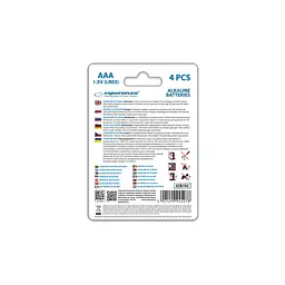Батарейка Esperanza AAA LR03 Alkaline x 4 (EZB102) - мініатюра 3