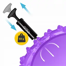 М'яч для пілатесу, йоги, реабілітації 4FIZJO 20 см (масажний) Violet (P-5905973406086) - мініатюра 7