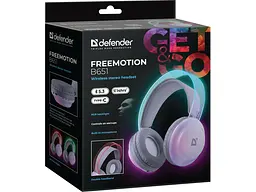 Навушники з мікрофоном Defender FreeMotion B651 White Bluetooth (63651) - мініатюра 7