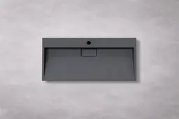 Умивальник VBI Este підвісний з отвором під змішувач 80x46 см black VBI-019915