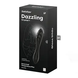 Двосторонній фалоімітатор Satisfyer Dazzling Crystal 1, 18.5 см - мініатюра 5