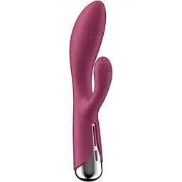 Вібратор-кролик Satisfyer Spinning Rabbit 1 Red - мініатюра 5