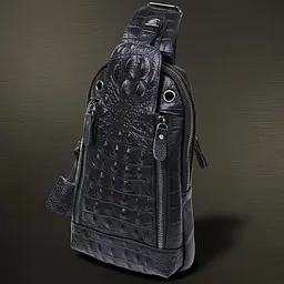 Молодіжна шкіряна чоловіча сумка через плече Vintage 20671 чорна
