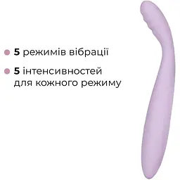 Тонкий вібратор точки G Svakom Cici 2 Lilac - мініатюра 4