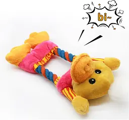Плюшева іграшка для собак Shape Dog Plush Toy Yellow Duck, жовта - мініатюра 5