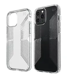 Чохол прозорий протиударний з антимікробним покриттям Speck Presidio Clear Grip для Apple iPhone 12 Mini (5.4")