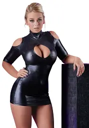 Міні-сукня Cottelli Party Cold Shoulder, XL (чорний) - мініатюра 2