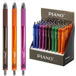 Ручка масляна PIANO синій 0,7мм PT-321 в асортименті